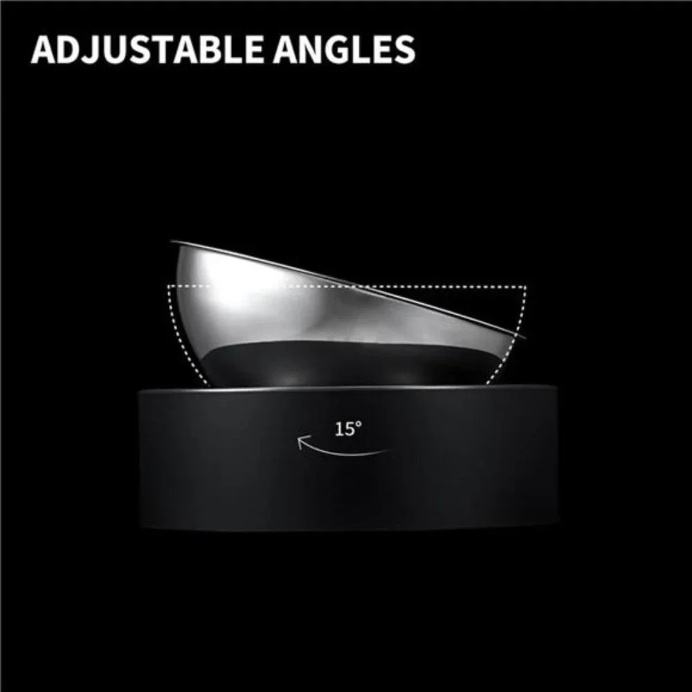 Raised Dog Cat Food Bowl 304 Stainless Steel, Elevated Pet Food and Water Bowl